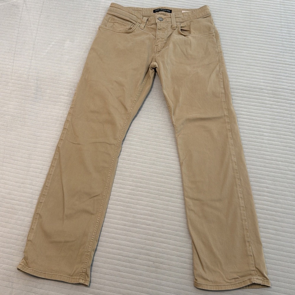 Mavi Jeans Zach Straight Leg Pants Mens 30x29 Tan 5 Pocket Stretch Chino Preppy